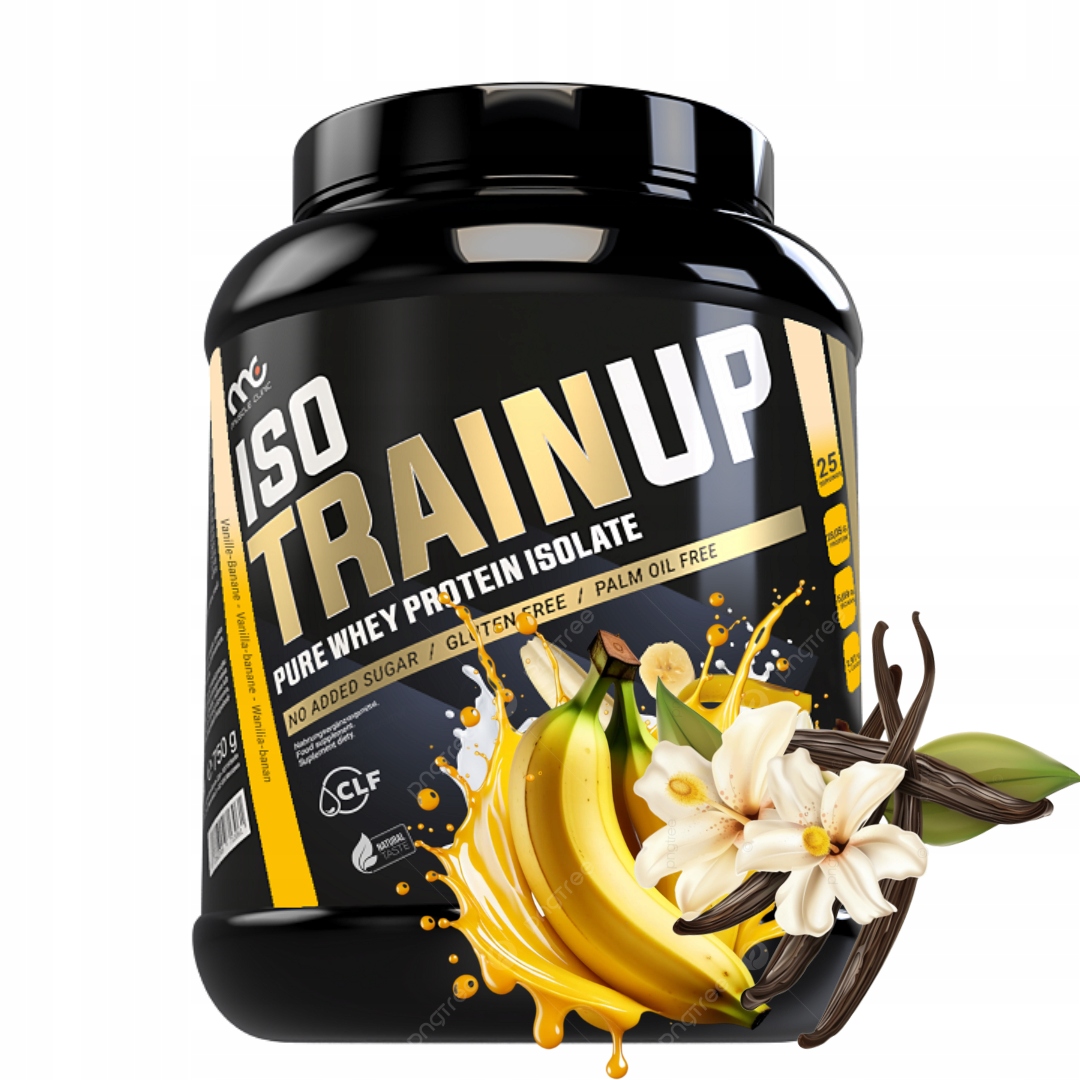 Muscle Clinic Iso Train Up 750 g Wpi proteinový izolát vanilka-banán