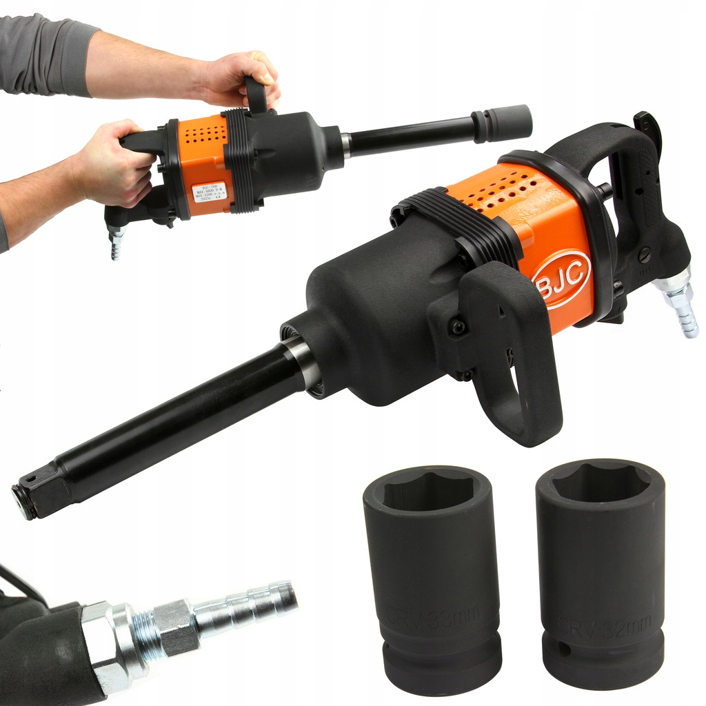 BJC KLUCZ UDAROWY PNEUMATYCZNY DO KÓŁ TIR NASADKI 4800Nm