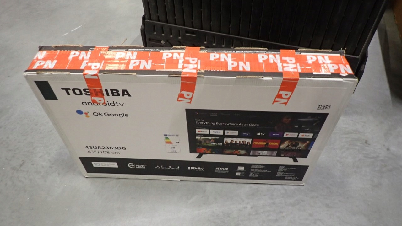 TOSHIBA 43UA2363DG UHD Android TV, uszkodzony Standard kodowania H.265/HEVC