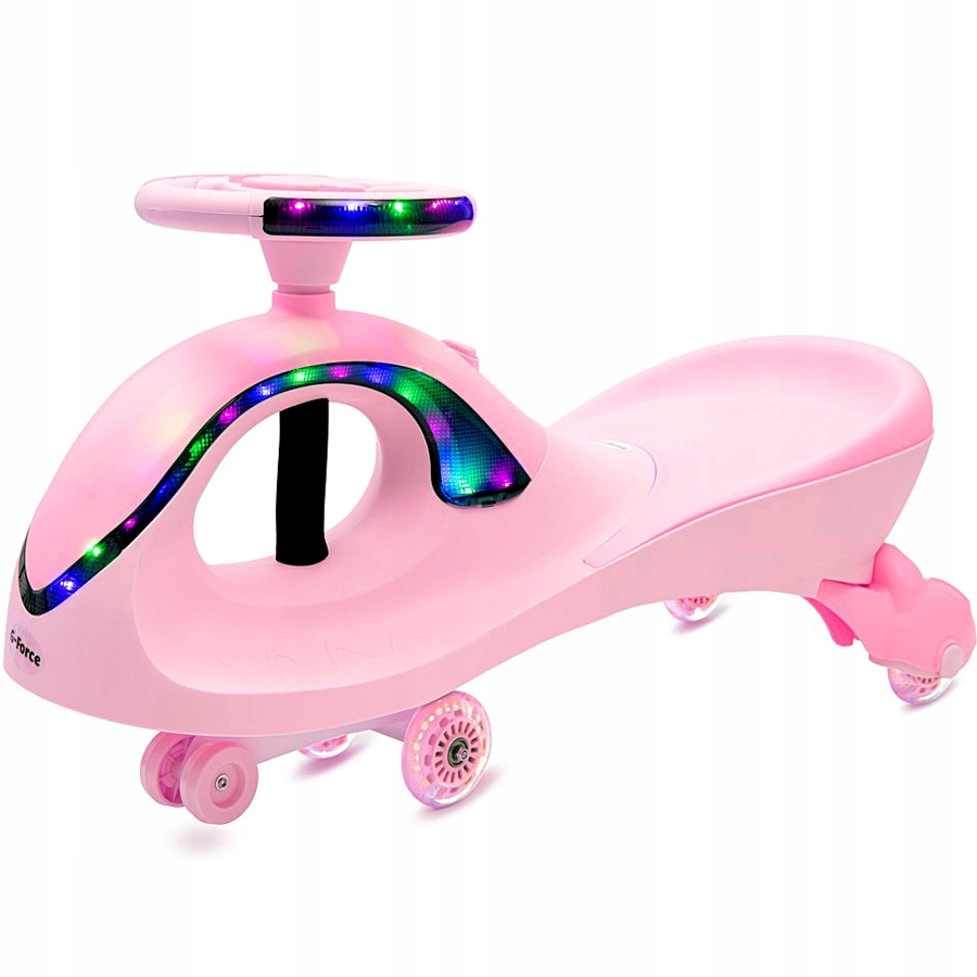 Grawitacyjny jeździk dla dzieci z Led Baby Mix G-Force różowy