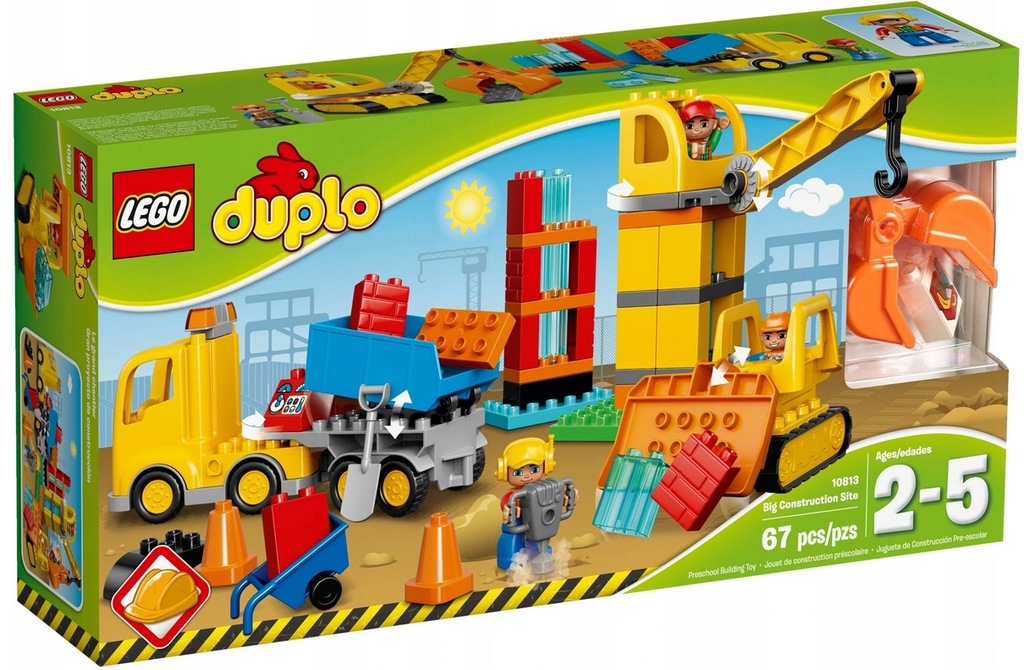 Lego Duplo 10813 Wielka Budowa Wywrotka Dźwig