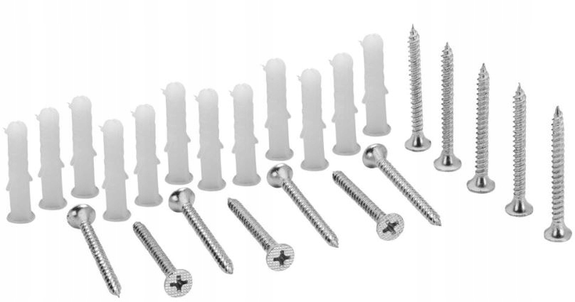 ZESTAW HAKI do GARAŻU PIWNICY na NARZĘDZIA 6 szt. Długość 0 cm