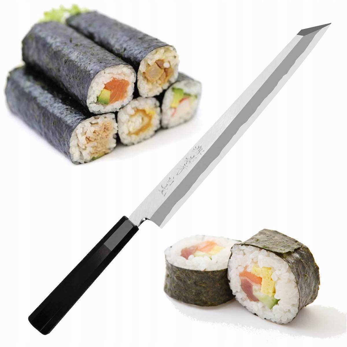 Sakai Takayuki Byakko Shirogami#1 Japonský nôž Kiritsuke Yanagiba 61HR 27 cm