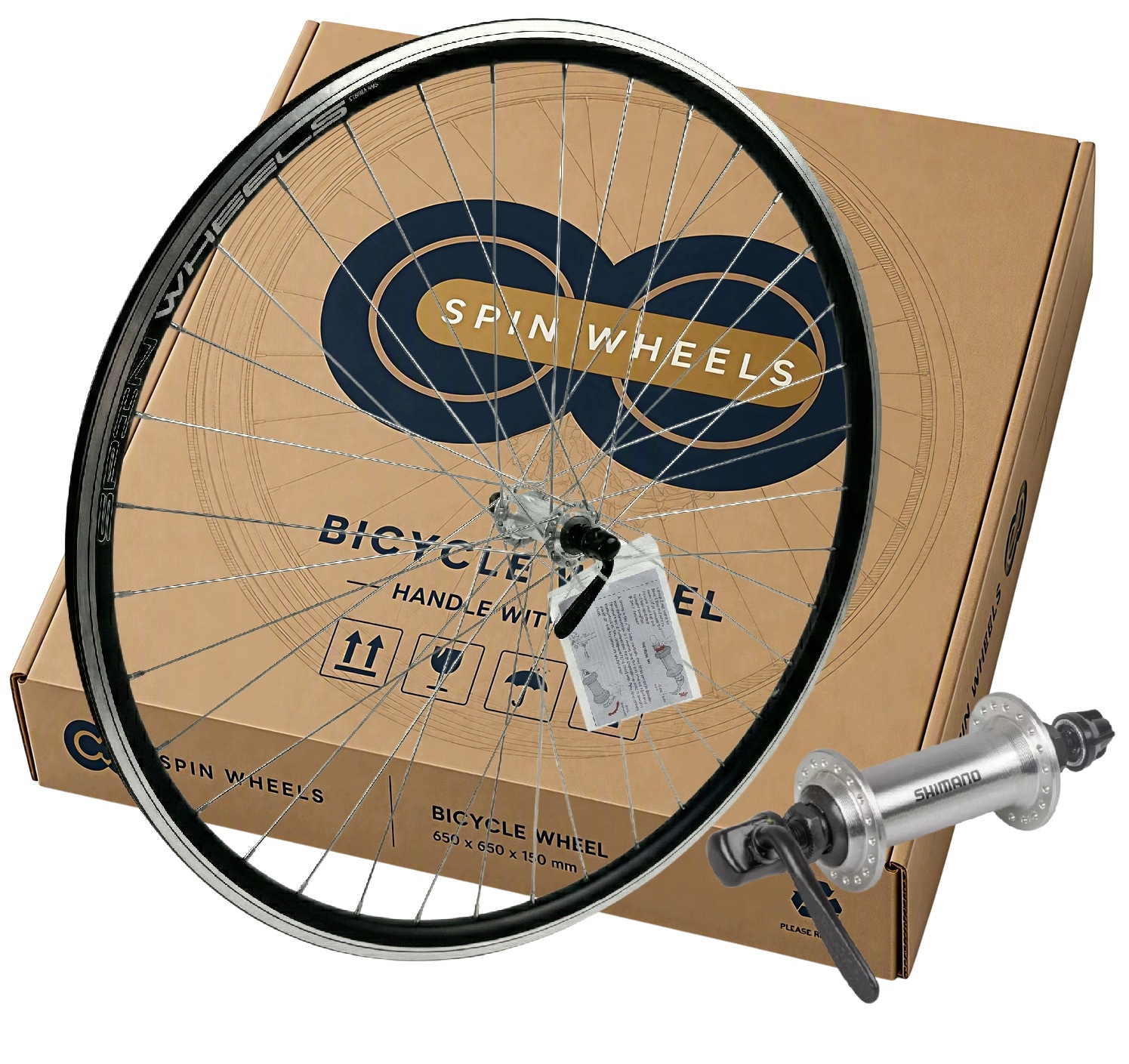 Přední Kolo 29 Palců Zesílené Černé Shimano TX-500 V-brake Qr