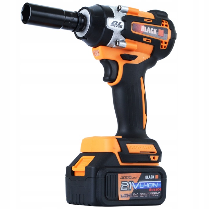 KLUCZ AKU UDAROWY 4AH X2 BAT.BLACK DO KÓŁ 24V MOC Marka Black