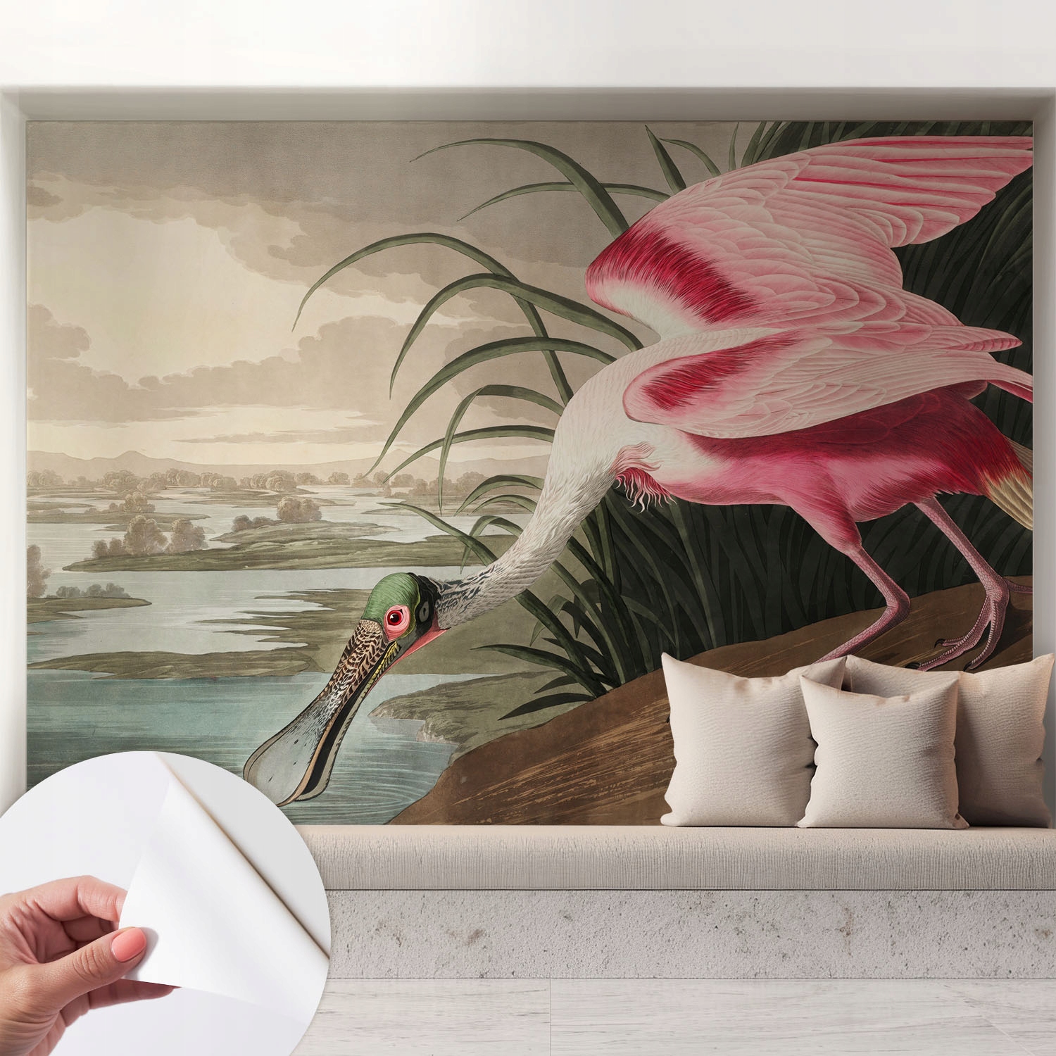 Dekorativní fototapeta na zeď Snadná montáž Exotický pták 208 x 146 cm