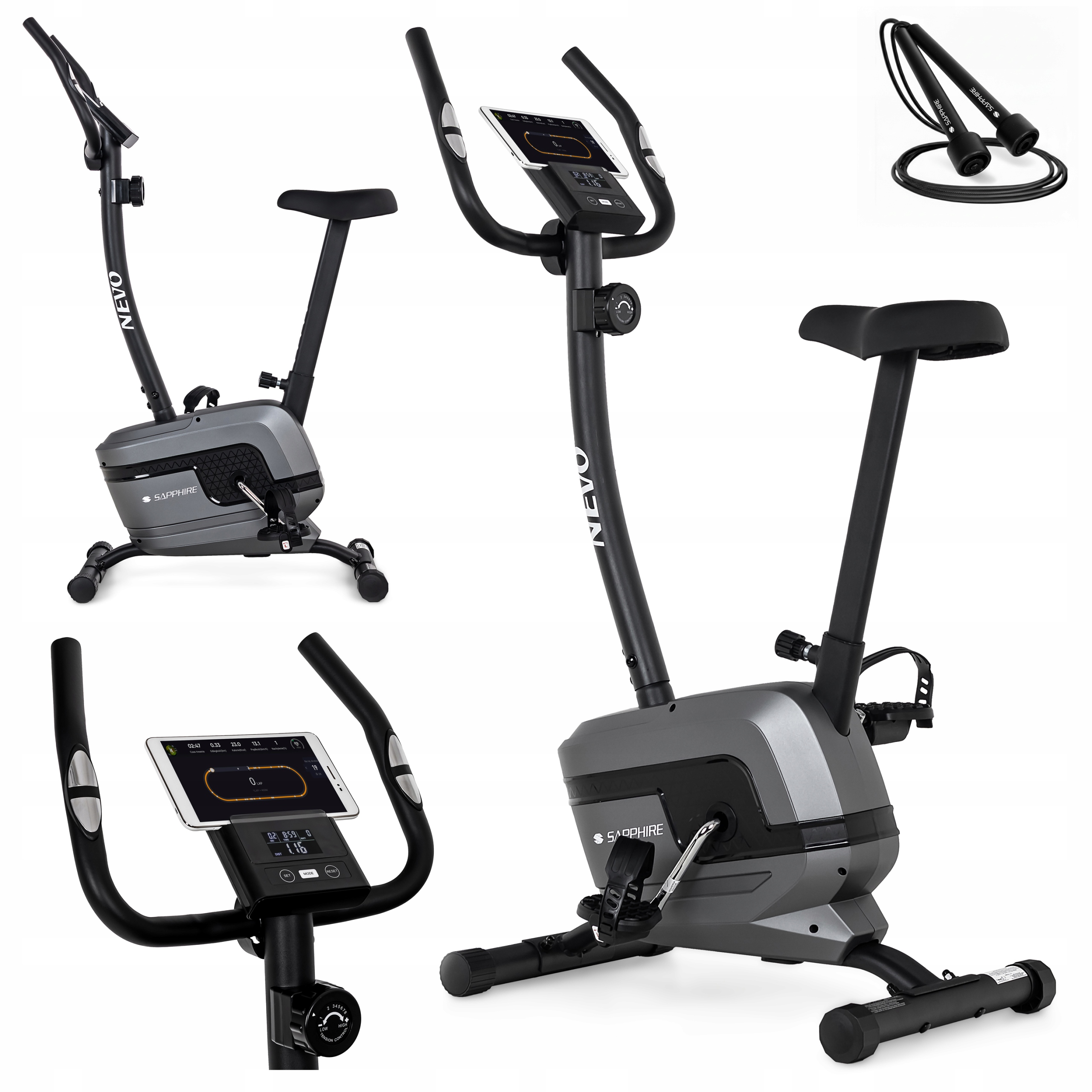 Rower stacjonarny magnetyczny Nevo rowerek Treningowy do ćwiczeń Sapphire
