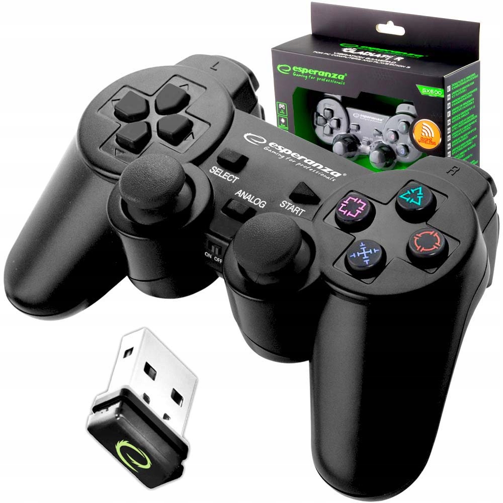 

Gamepad Bezprzewodowy Pad Kontroler Usb Pc PS3