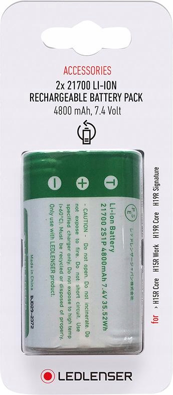 Akumulátor náhradní 2x21700 3,7V 4800mAh Ledlenser
