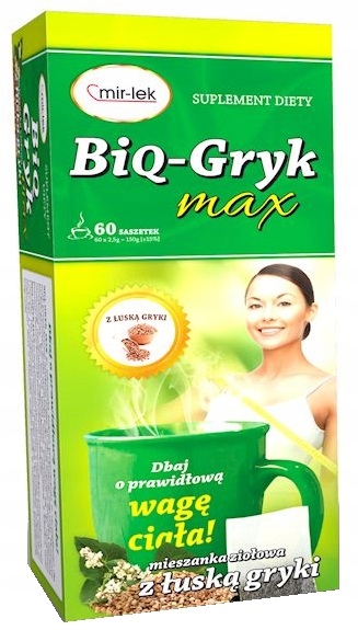 

BIQ-Gryk Max Prawidłowa Waga Ciała 60 saszetek