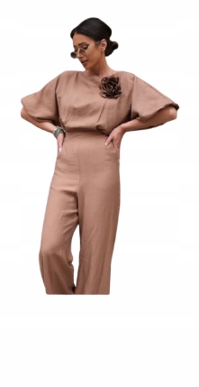 By O La La...! Kombinéza S Květem Cuoio M 38