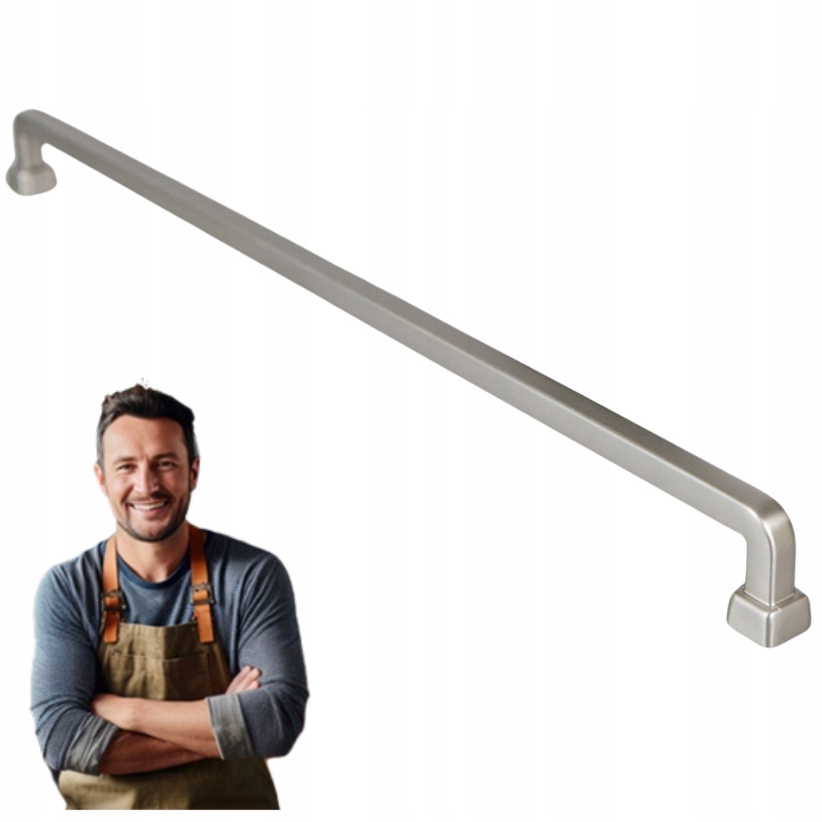 Nábytková Úchytka do zásuvky Tulia 320 mm Inox, Ocel kartáčovaná