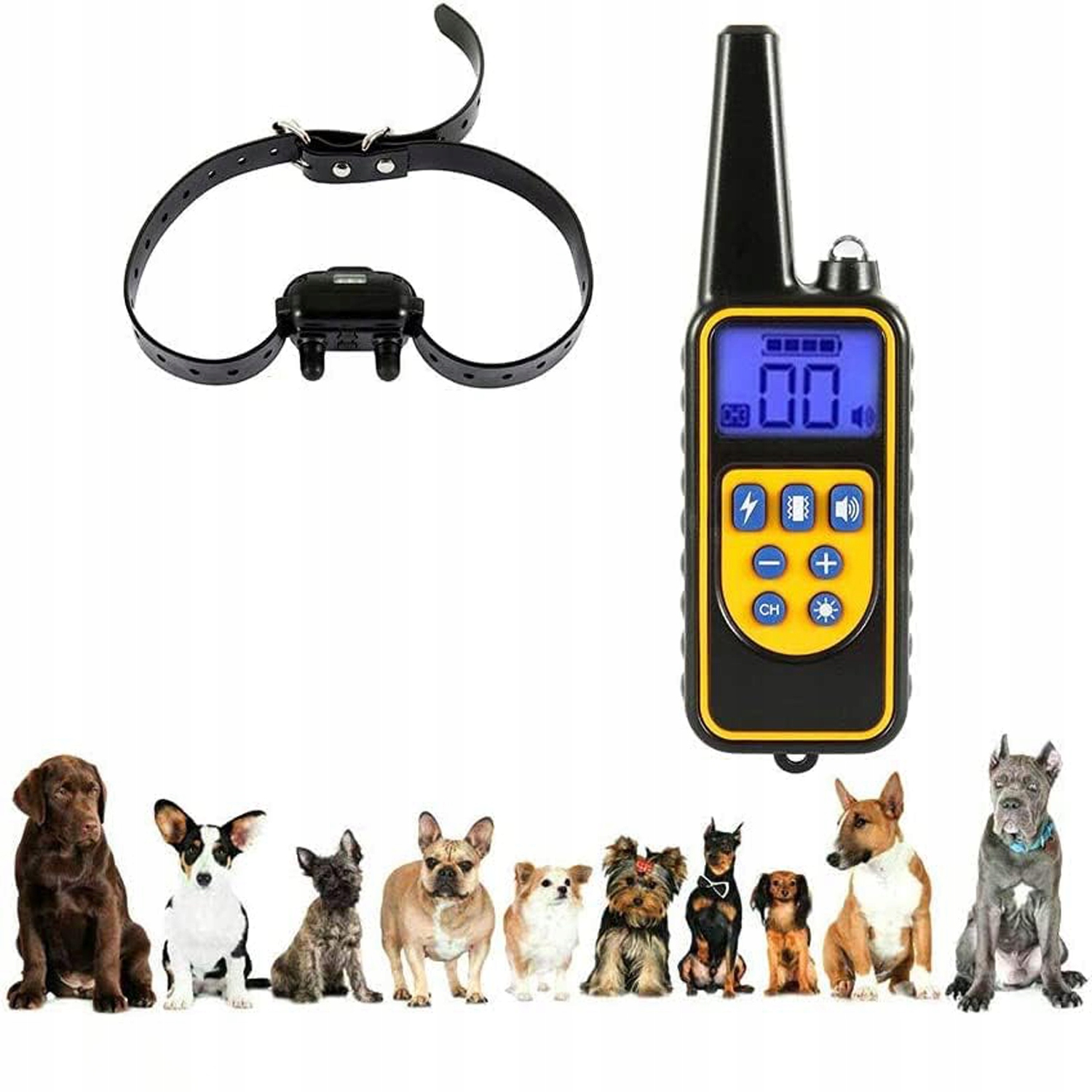 Výcvikový obojek pro psa zabraňující štěkání psa zvukovým signálem