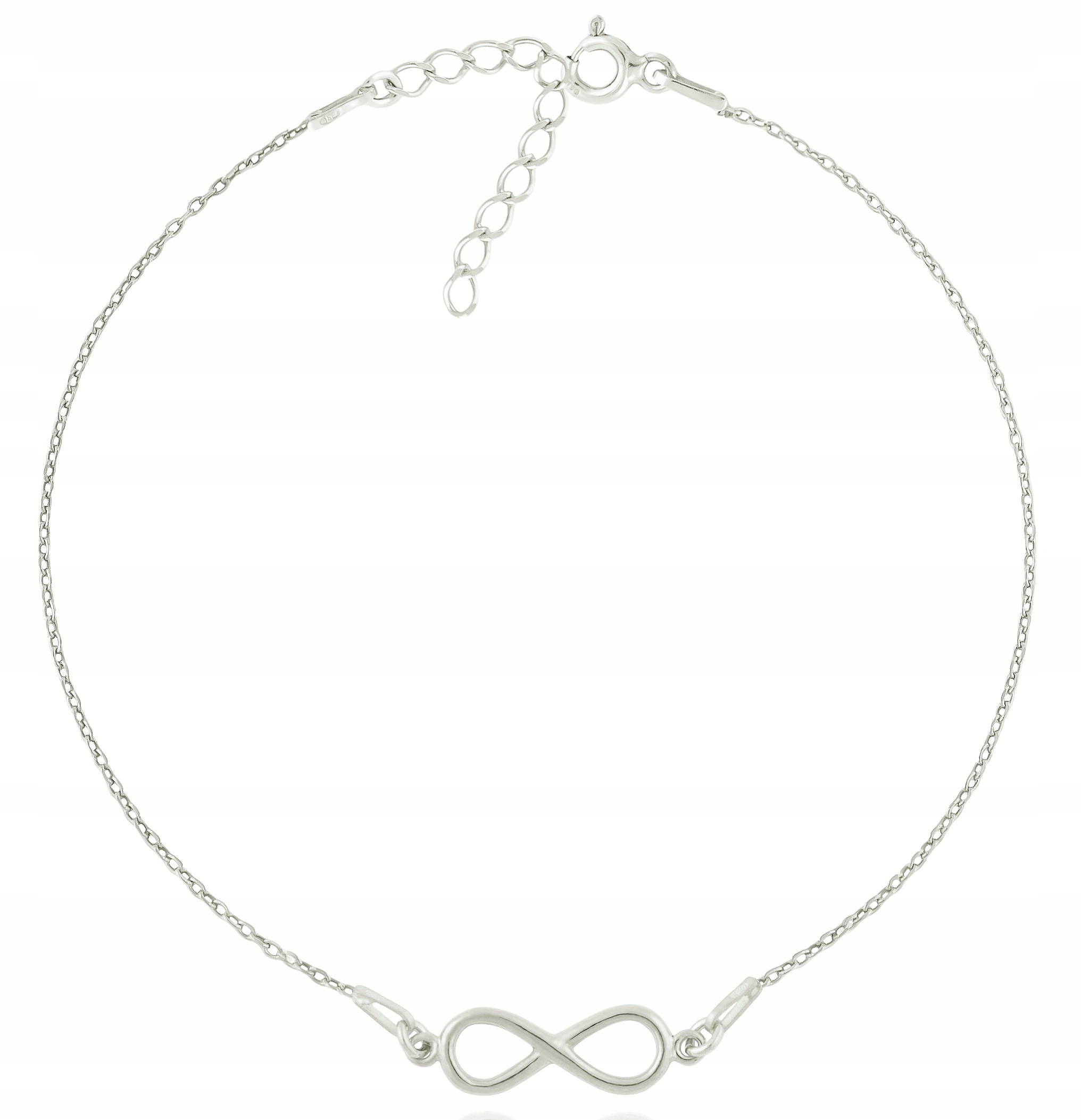 

Srebrna bransoletka Infinity Celebrytka srebro925