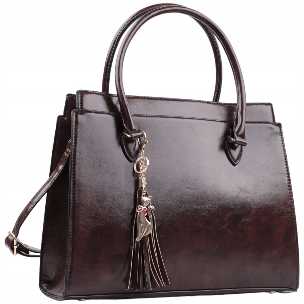 Torebka damska shopper na ramię Wizytowe Shopperki Miejskie Klasyczne