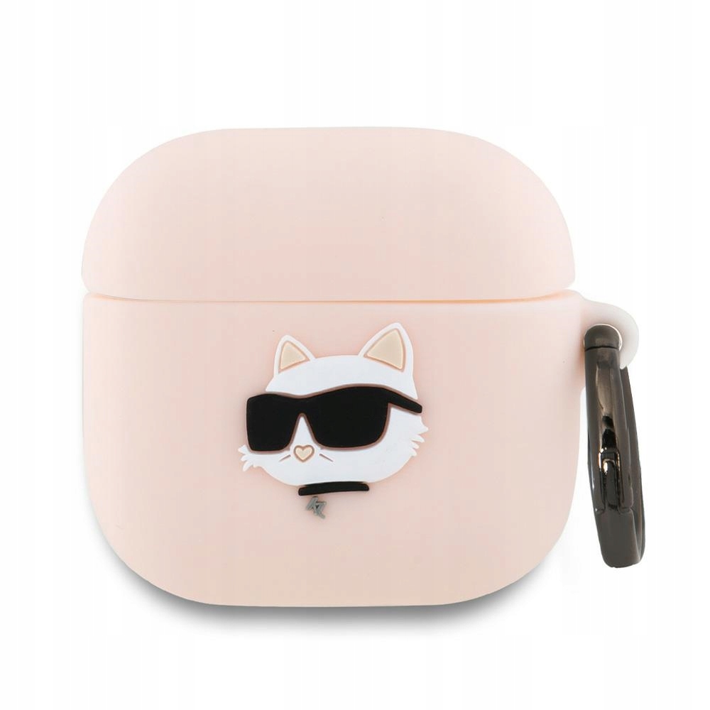 Karl Lagerfeld KLA4RUNCHP AirPods 4 cover růžová/pink Silicone Choupe