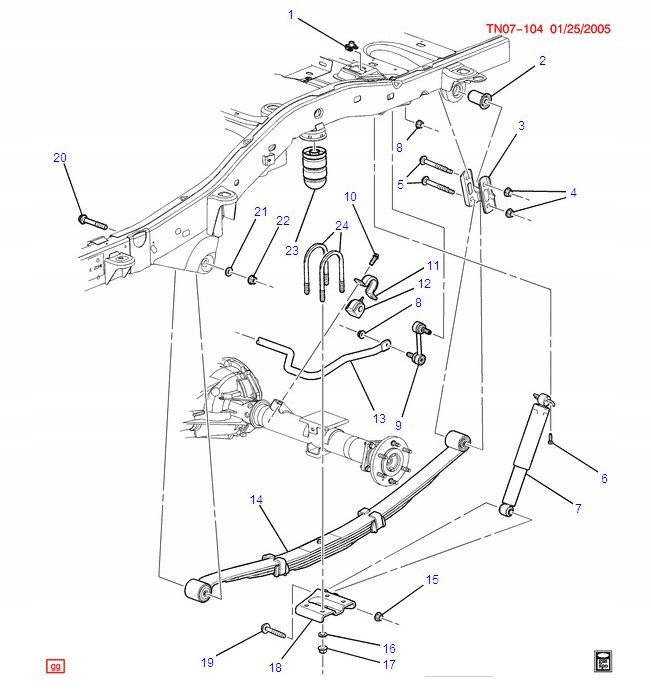 RB172 - Втулка рессоры задняя ESCALADE 99-00 H3 09-10 COLORADO