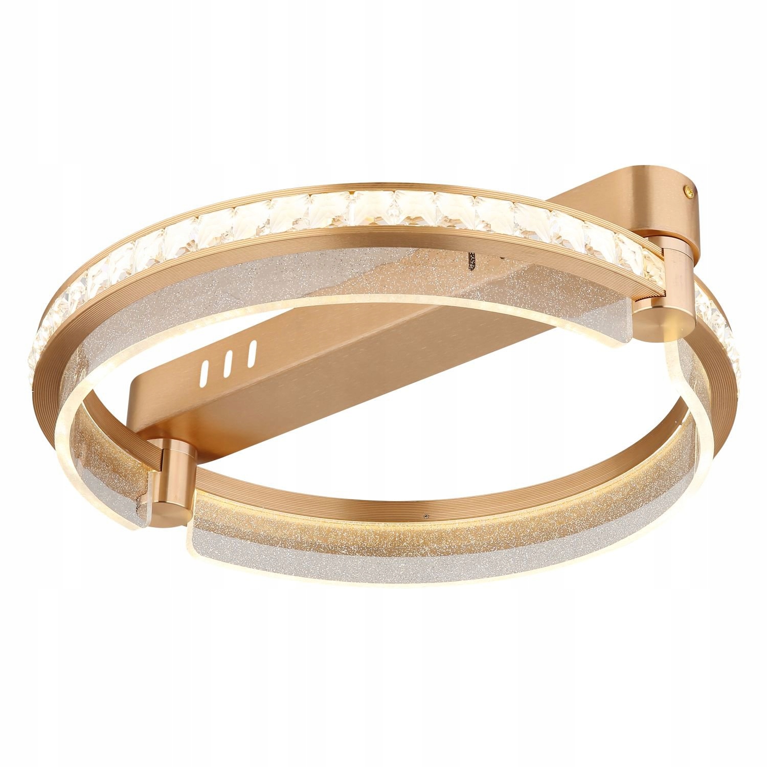 Stropný nosník kruhu tmavohnedý, stmievateľný, premenlivá farba svetla