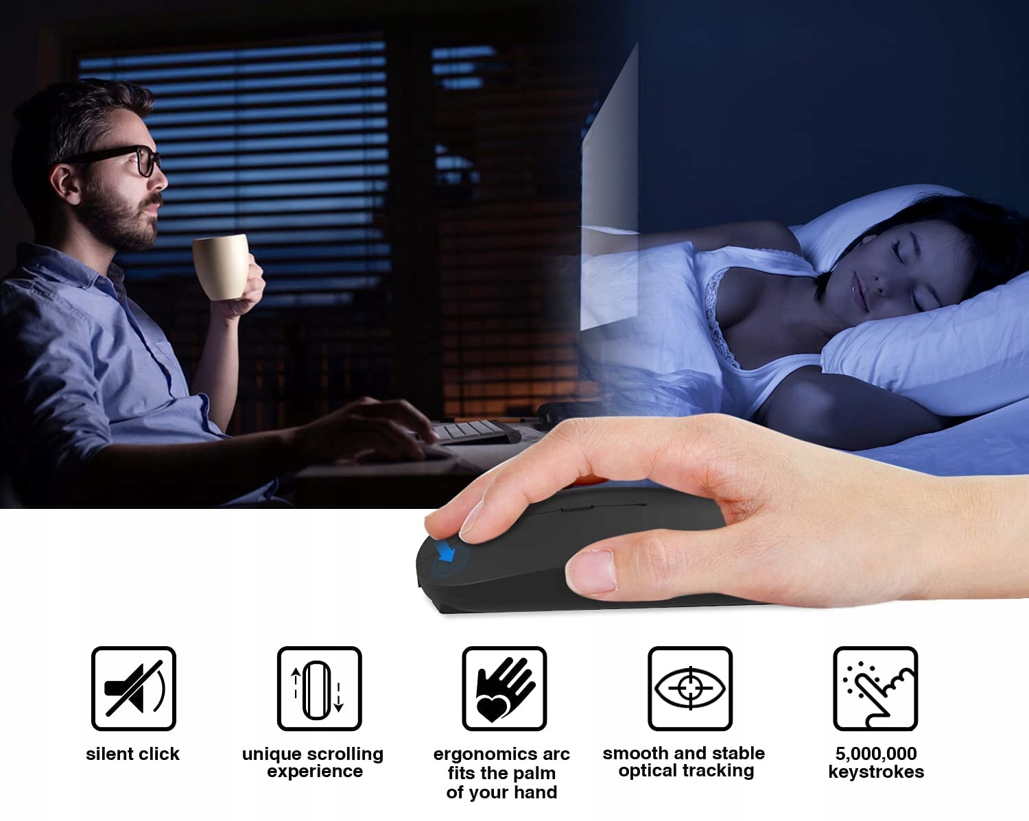 Klawiatura mysz bluetooth 3.0 Android ios Windows Liczba przycisków myszy 3