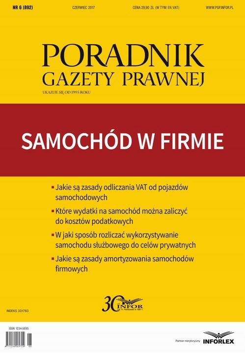 SAMOCHÓD W FIRMIE (PGP 6/2017) INFOR PL EBOOK