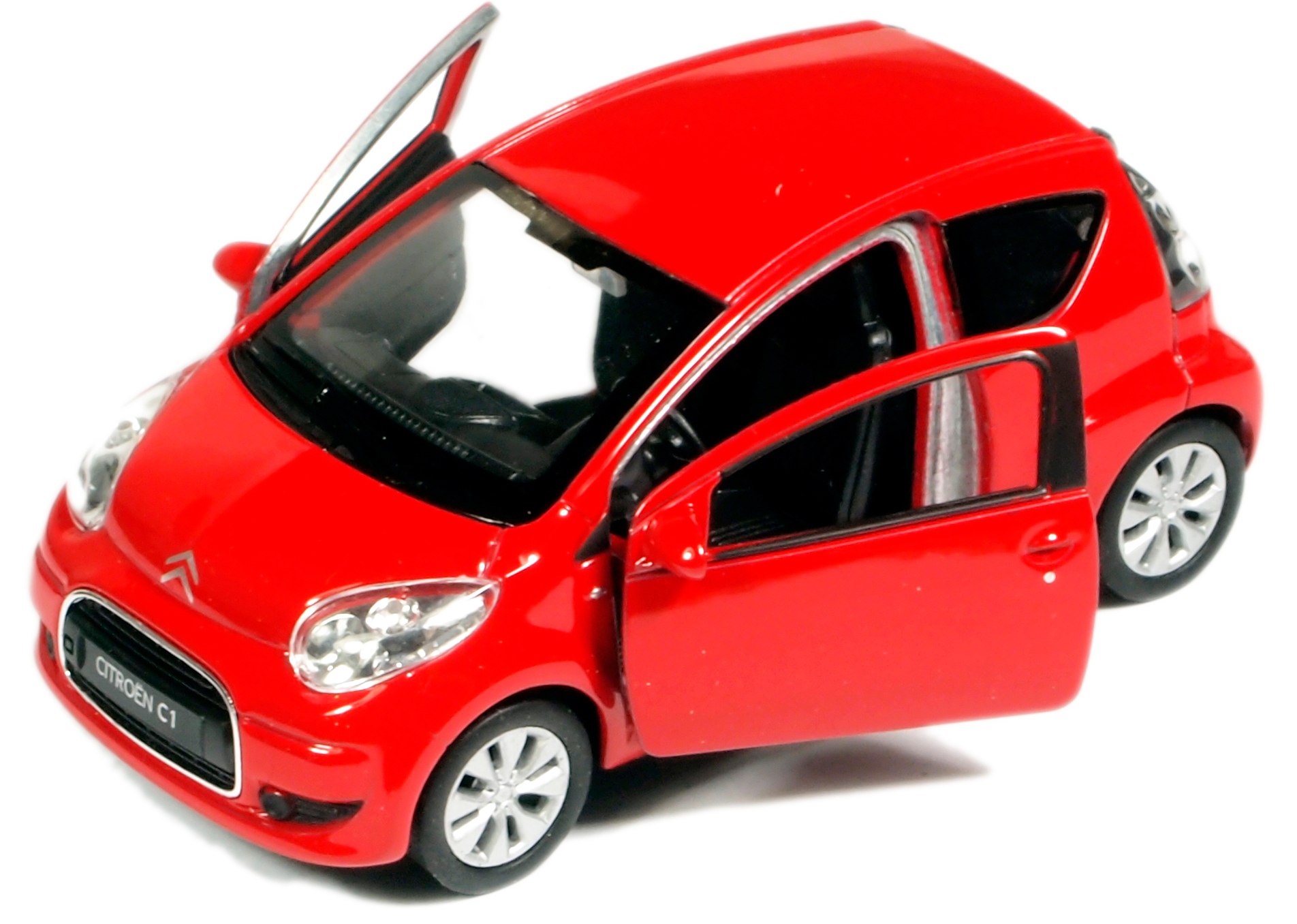 

Metalowy Model Auto Citroen C1 Welly cytryna