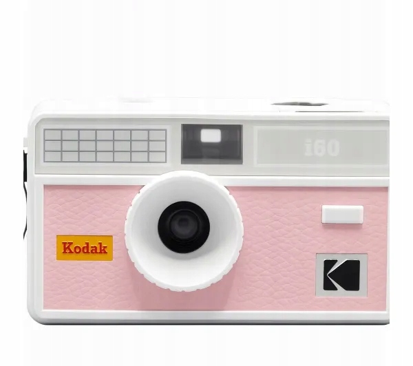 Aparat analogowy Kodak i60 na film klisze 35mm Lampa Flash Różowy