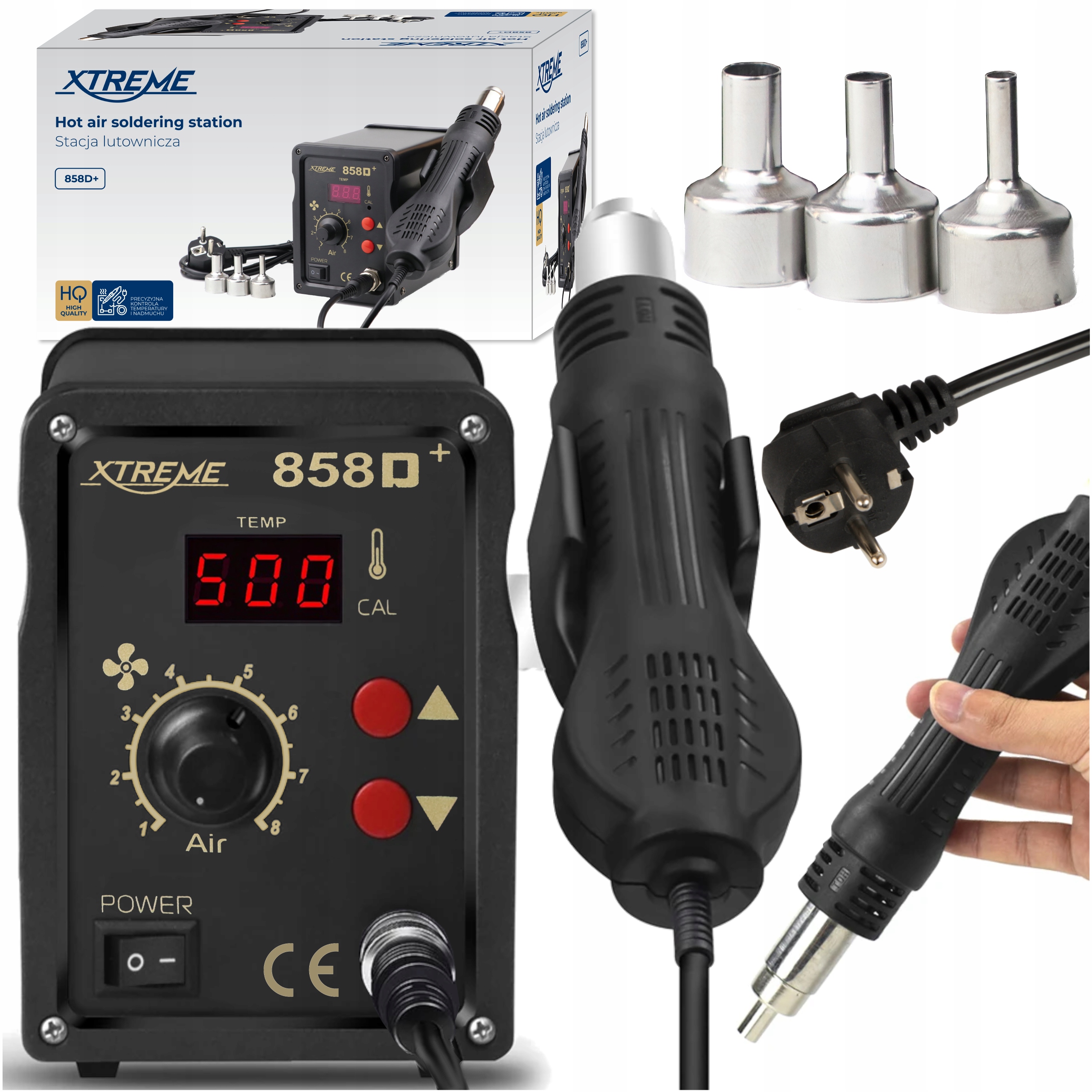 Stacja Lutownicza Hot Air Lutownica Na Gorące Powietrze Hotair 800W Groty