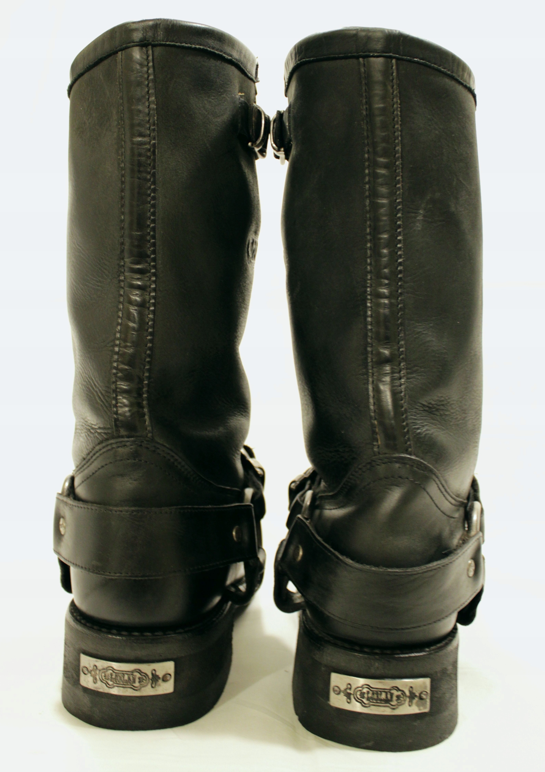 LOBLAN botki motocyklowe oryginalne wenezuelskie skóra * 43 Kolor czarny