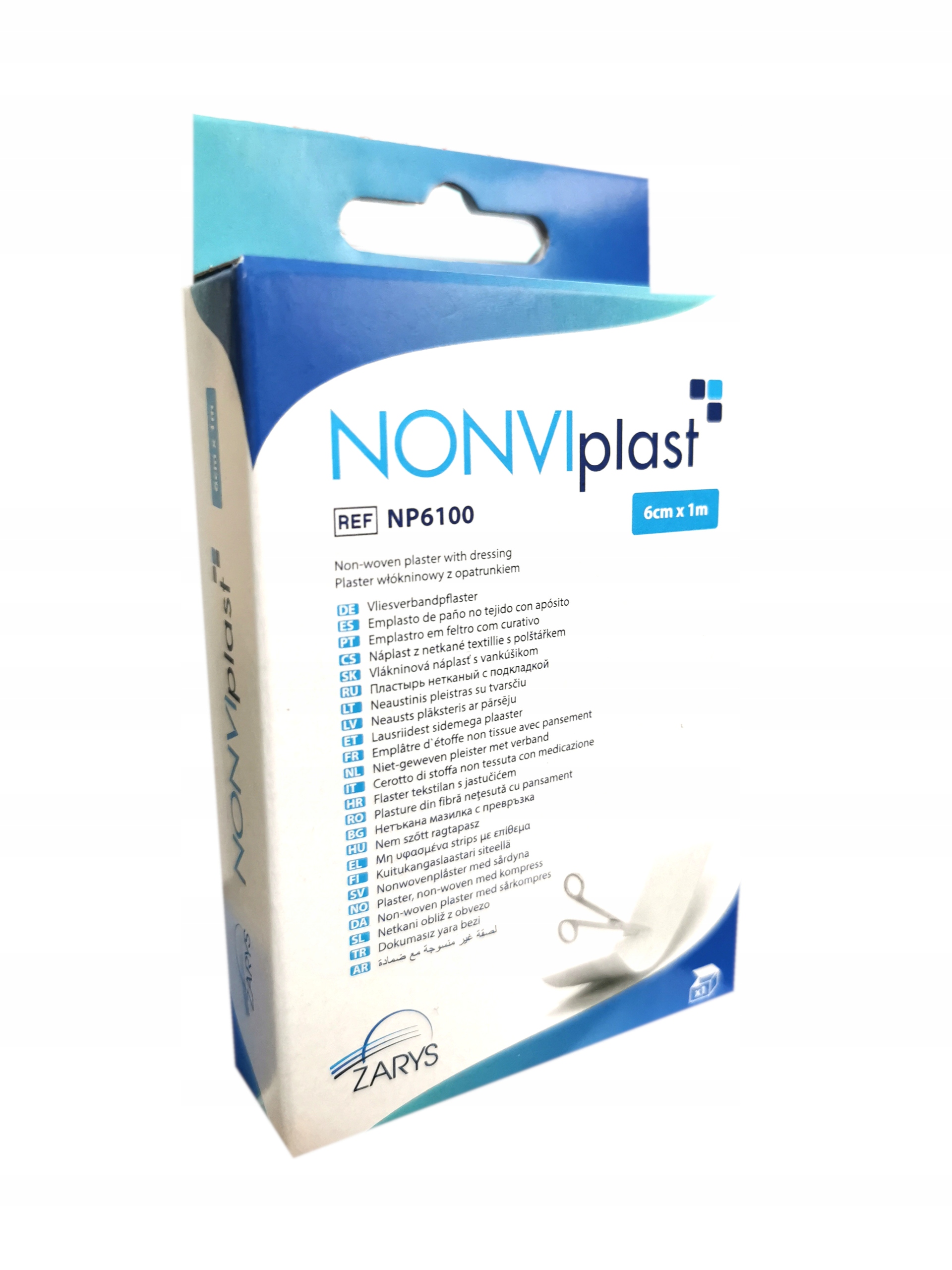 

Przylepiec Plaster Nonviplast z opatrunkiem 6cmx1m
