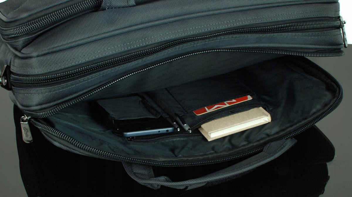 TORBA TECZKA MĘSKA NA RAMIĘ DO PRACY NA LAPTOP Kolor szary