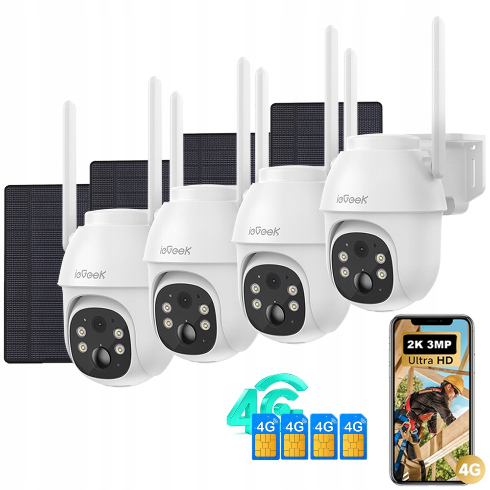 4G Lte solární venkovní bezpečnostní kamera pro venkovní použití