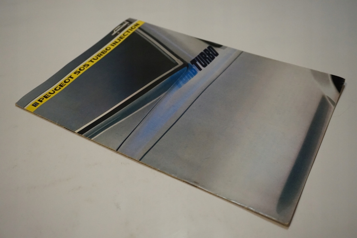 PROSPEKT FOLDER PEUGEOT 505 TURBO INJECTION Brand Peugeot