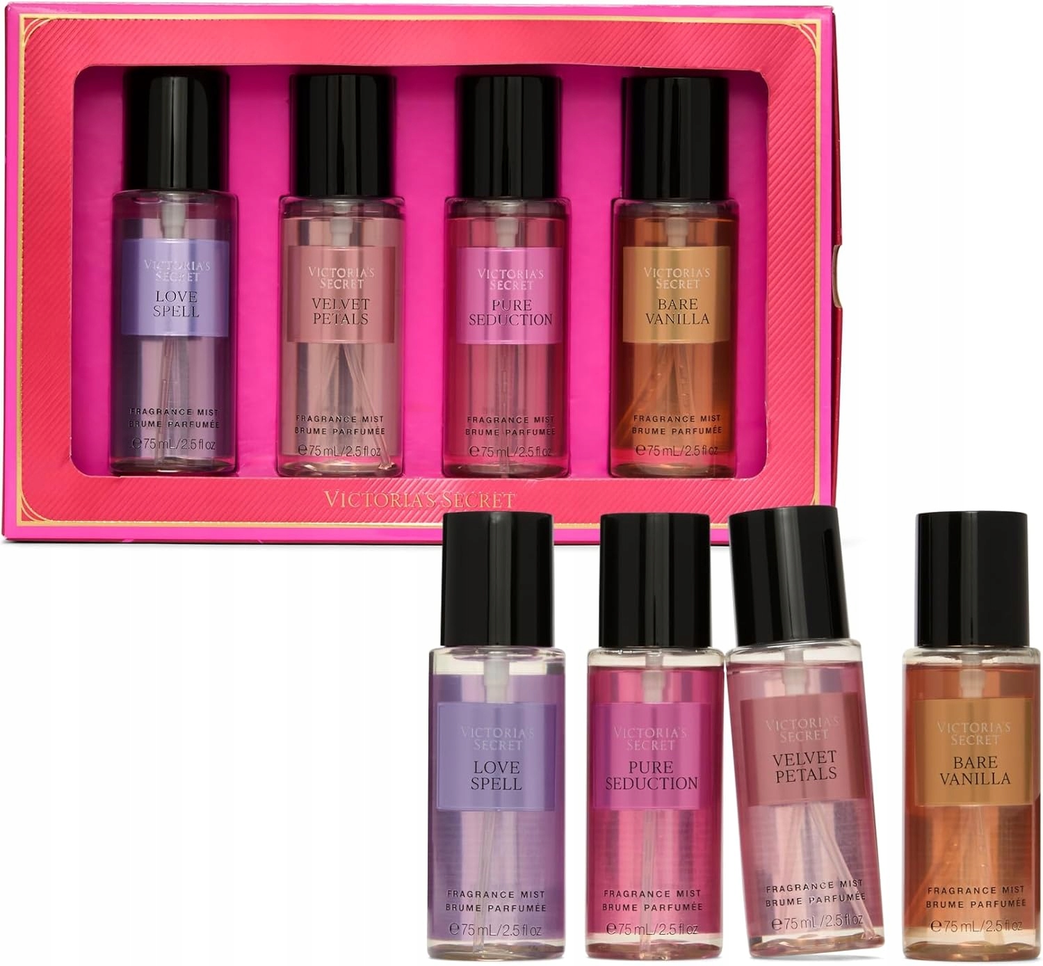 Sada mlh Victoria's Secret 4 x 75 Ml bare vanilla love spell 2026 new