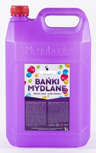 

Płyn do dużych baniek mydlanych 5l Nowa Jakość