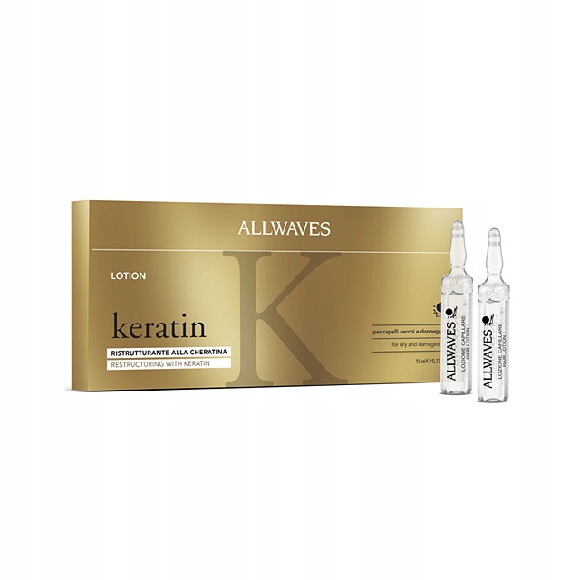

Allwaves Keratin Kuracja odbudowująca 12x10 ml