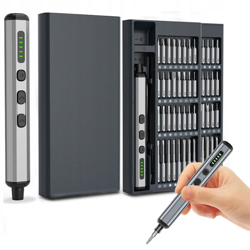 Zestaw Śrubokręt Wkrętak Elektryczny Precyzyjny 68el