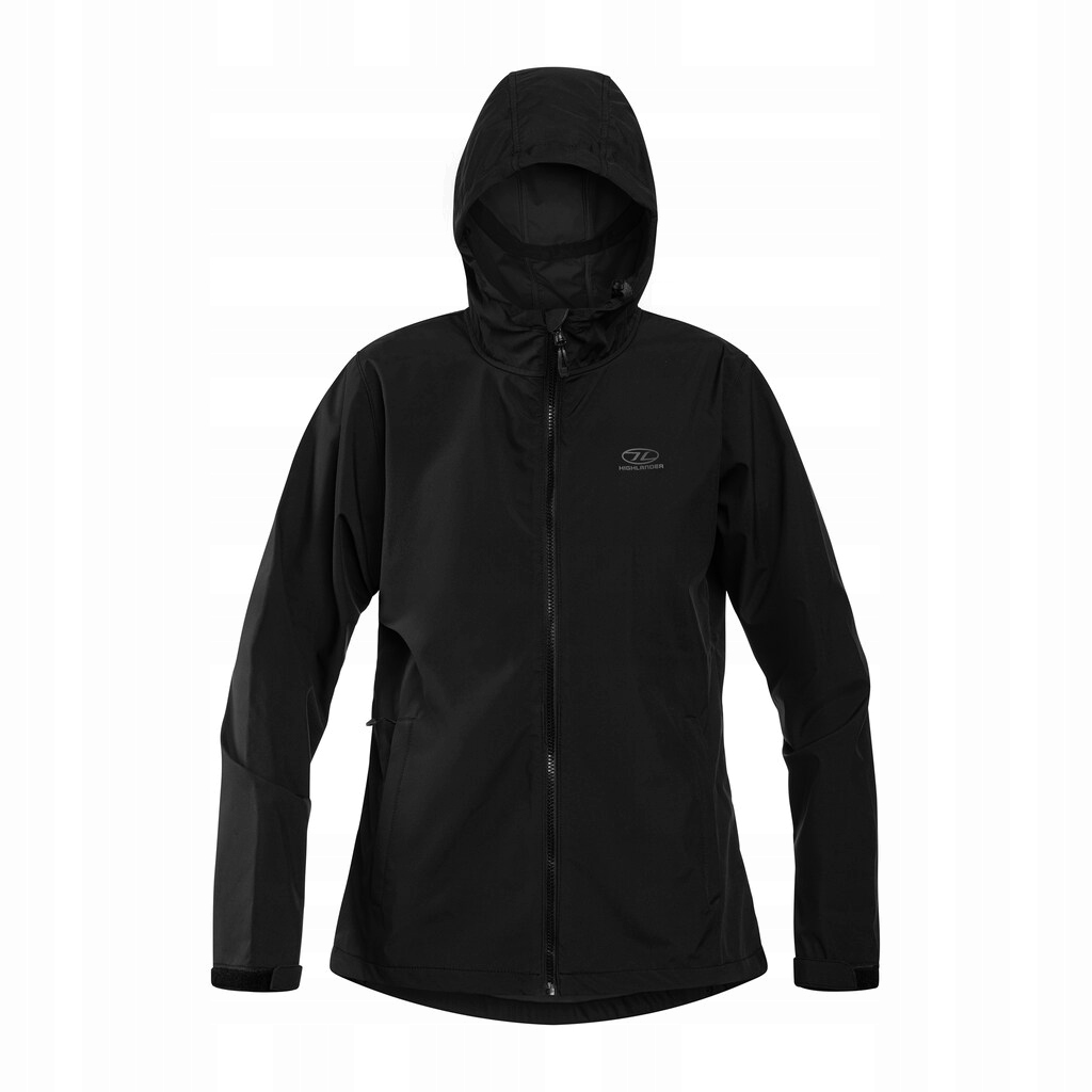 Dámská bunda s kapucí Highlander Outdoor Shield V2 Softshell černá L
