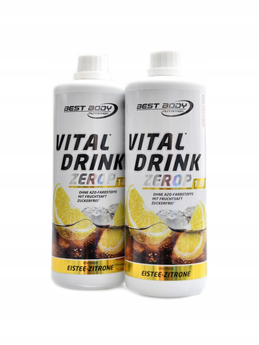 Levně Vital drink Zerop 2 x 1000 ml ledový čaj s citronem Duopack