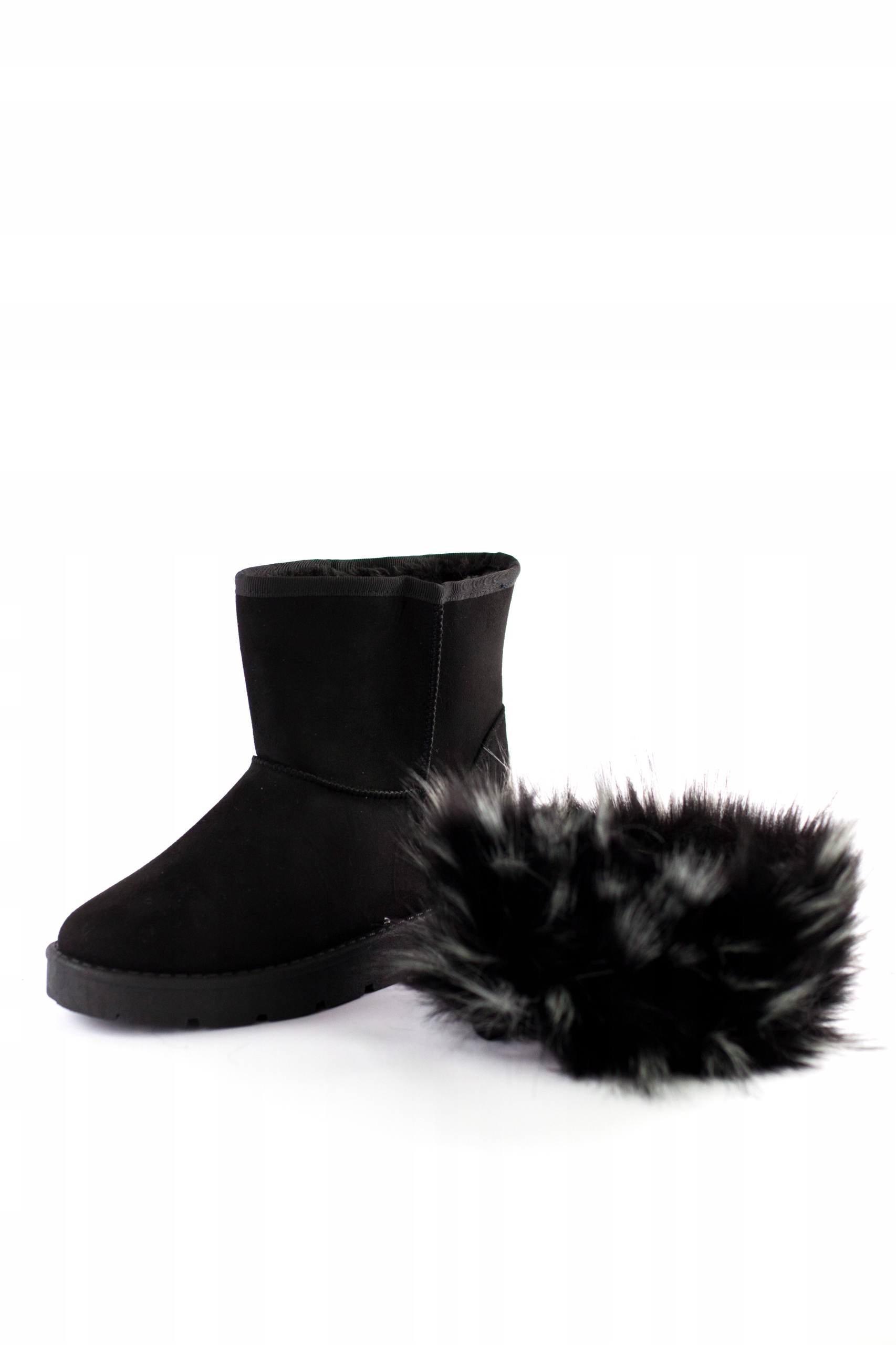 BOTKI ocieplane Z FUTREM śniegowce MUKLUKI zimowe EMU (40) Wzór dominujący bez wzoru