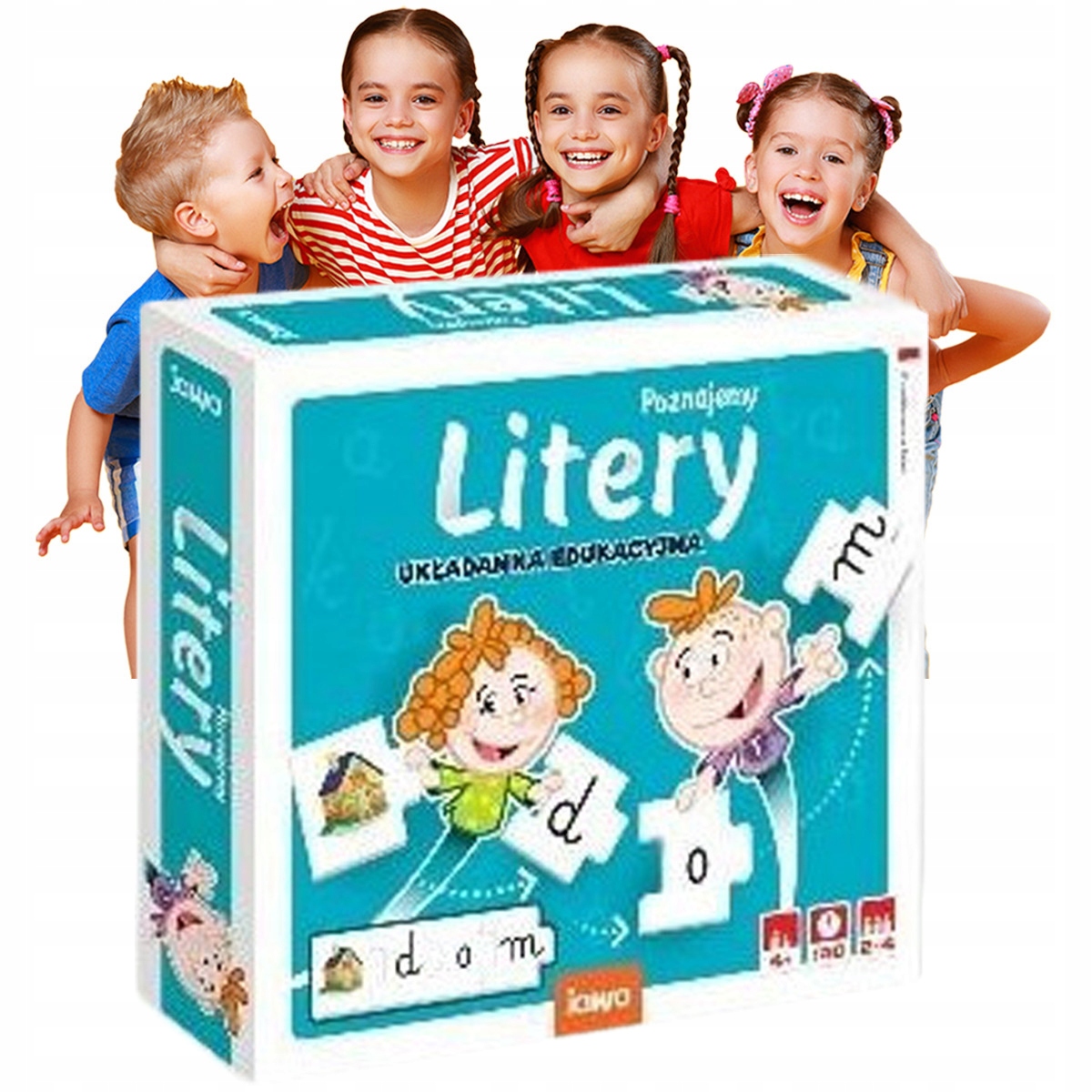 Poznajemy Litery Planszówka Logiczna Gra dla Dziecka Na Inteligencję