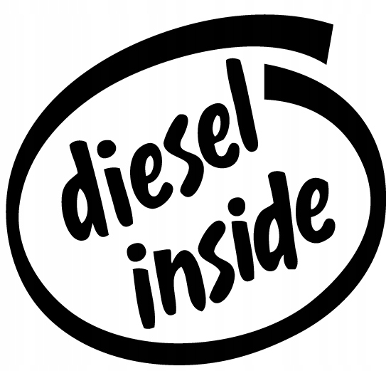 

Naklejka na samochód Diesel Inside 12 cm w. 52