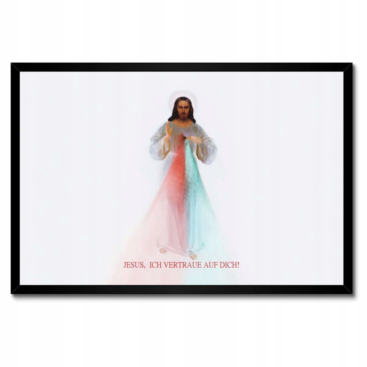 Plakáty v rámu 60x40 Jesus Ich vertraue Dich