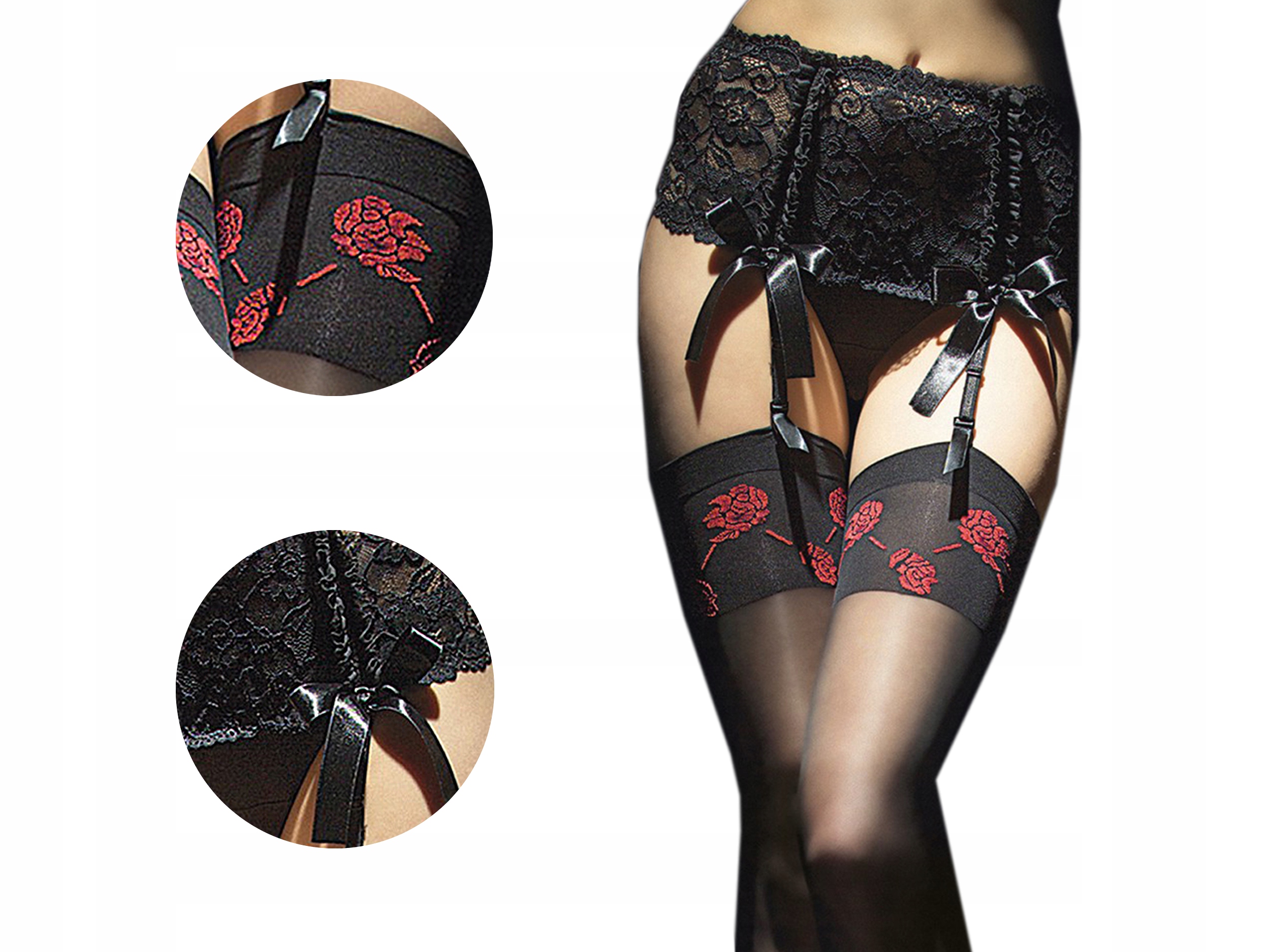 

Pończochy do paska Fiore Sabado 20 den czarny 3-M