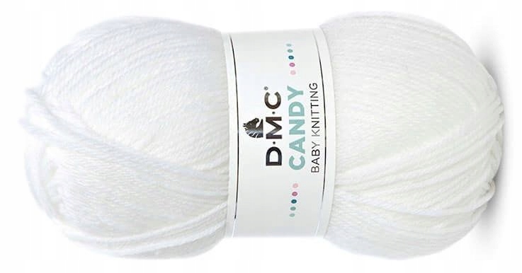 włóczka DMC Candy col. 251 biały
