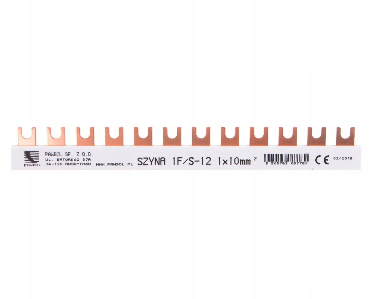 

Szyna widełkowa 1P 63A 10mm2 12mod. S-12