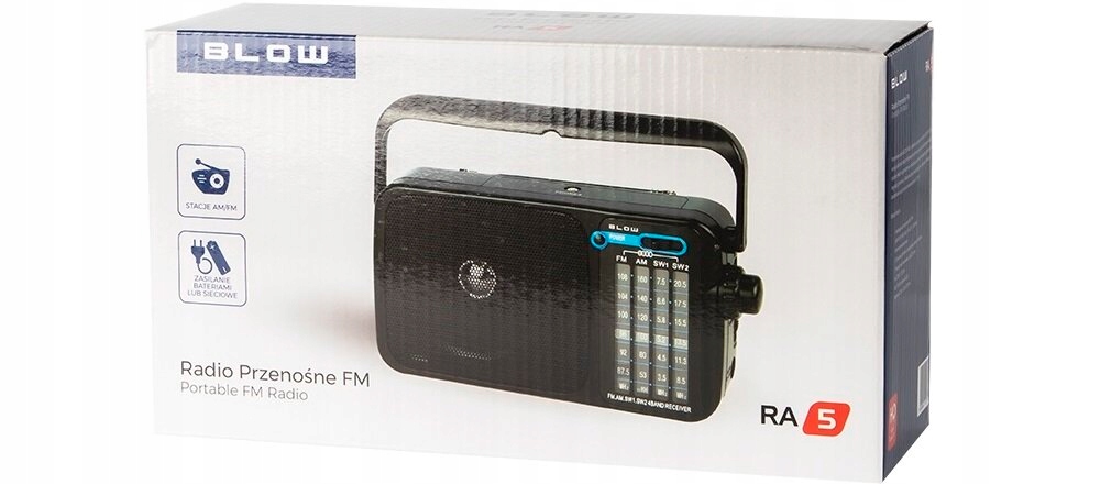 Radio BLOW RA5 FM Czarny Model RA 5