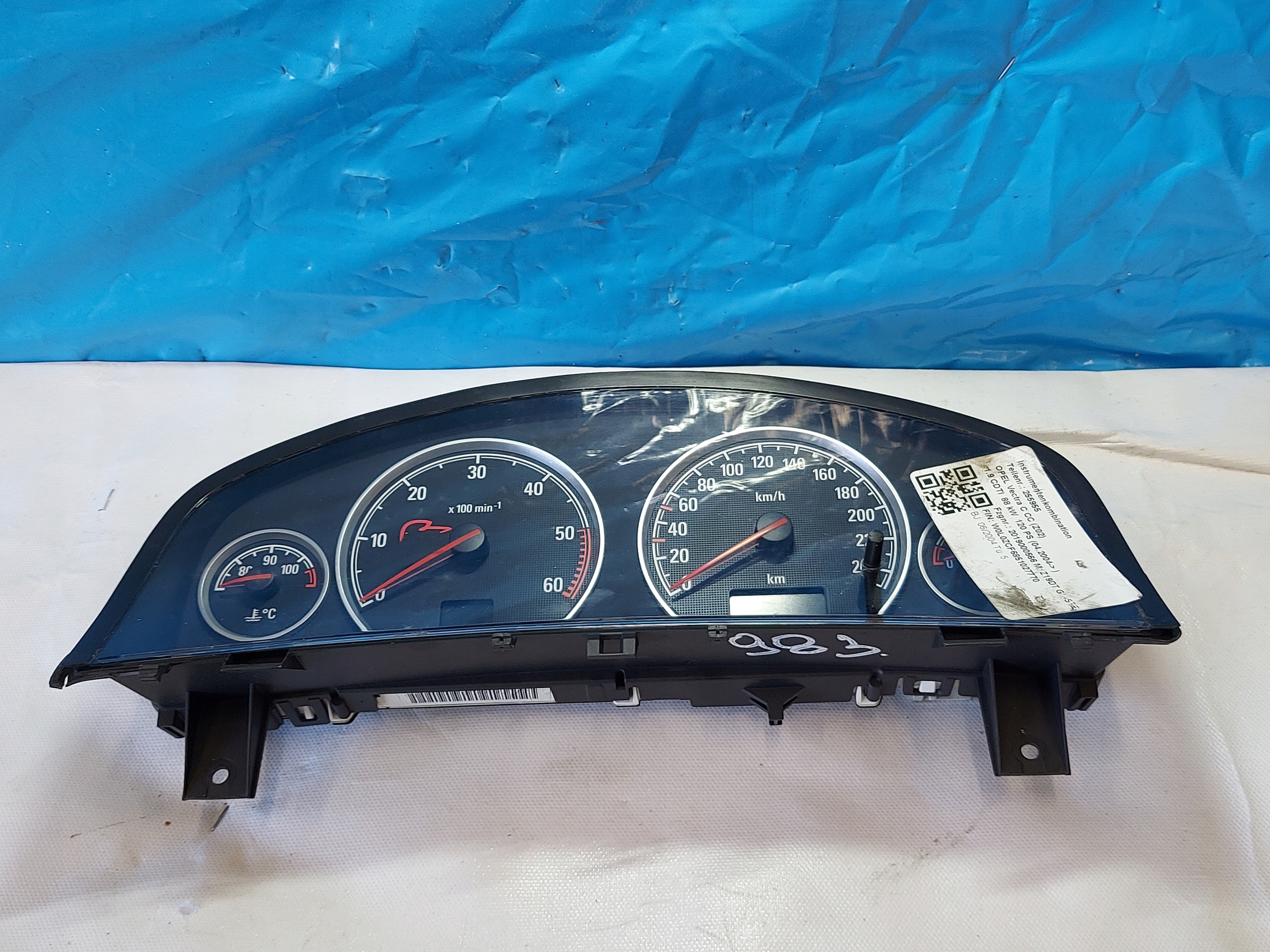 dials clock VECTRA C 1.9 CDTI 13186703EP