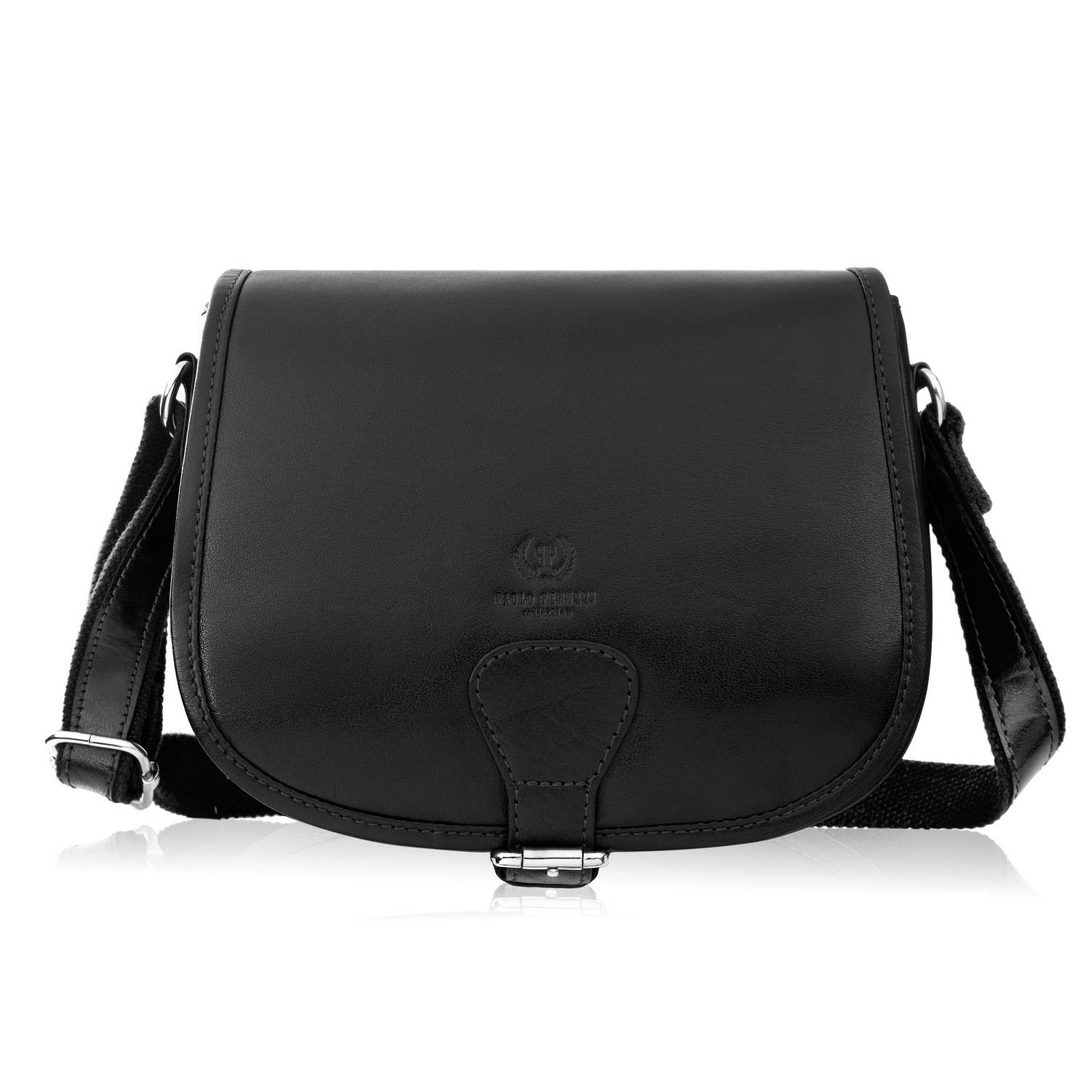 Torebka damska Paolo Peruzzi skóra licowa czarna Autoryzowany Dystrybutor