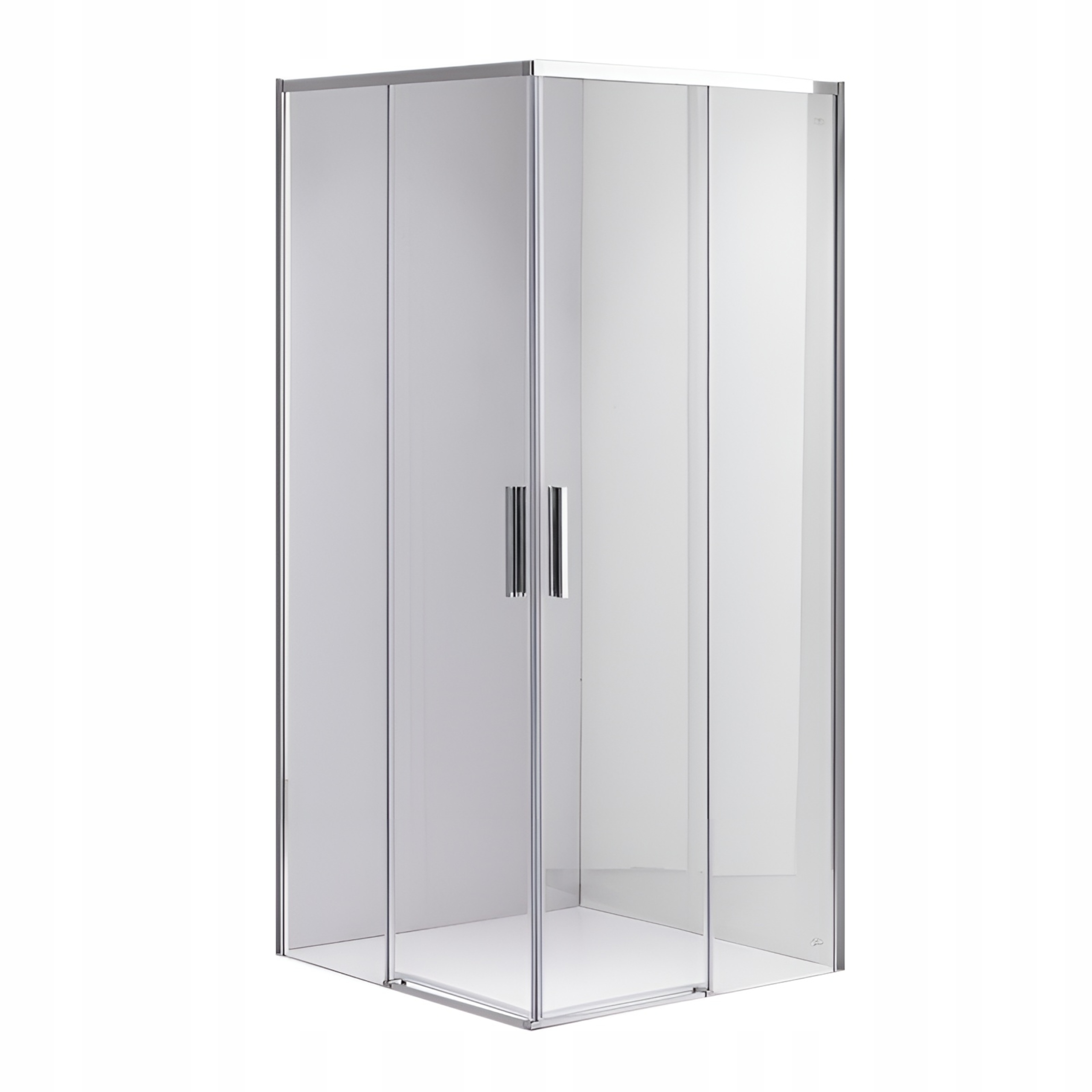 Kabina Prysznicowa Kwadratowa Slim Nova Chrom 90x90 CM Szkło 6 MM