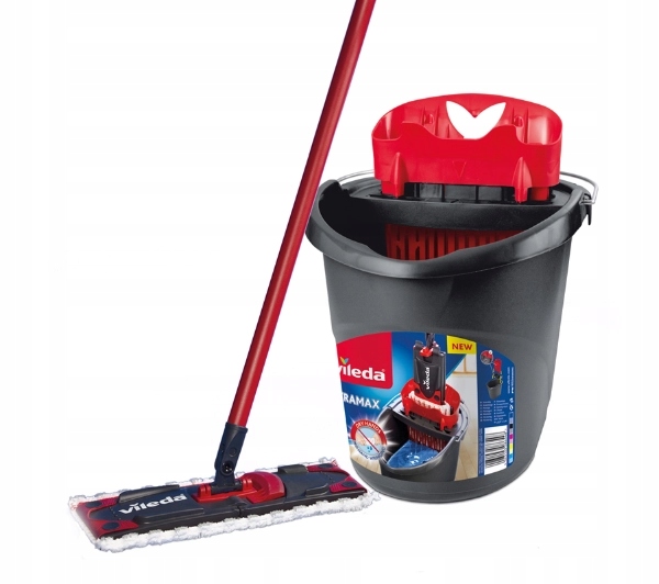 Mop płaski Vileda UltraMax Box Zestaw Wiadro Wyciskacz